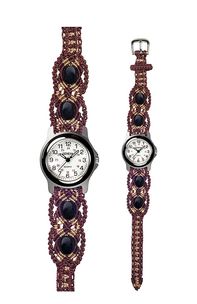 104B - Wide with Round Silver Sport Watch